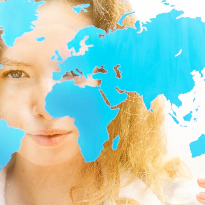 Businesswoman Global Commercial Enterprise Concept
